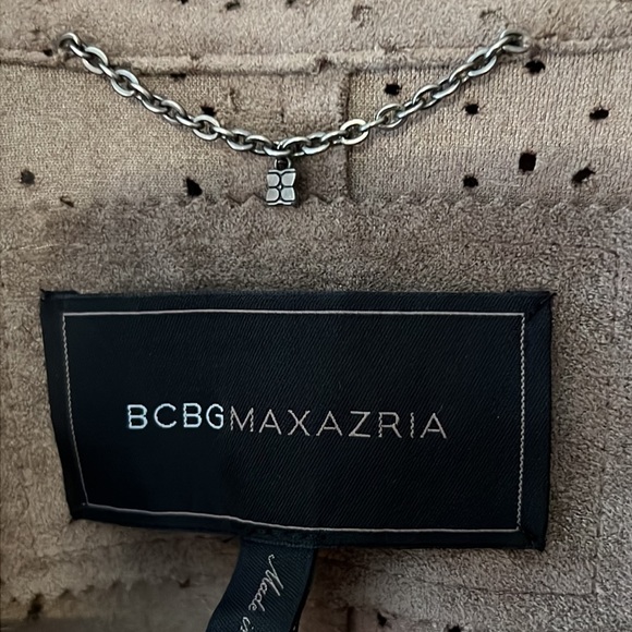 Authentic BCBG MaxAzria Faux Mocha Suede Jacket. - Picture 5 of 13